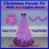 Christmas Decor Group Purple