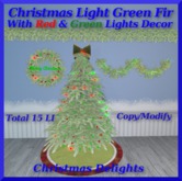 Christmas Decor Group Light Green