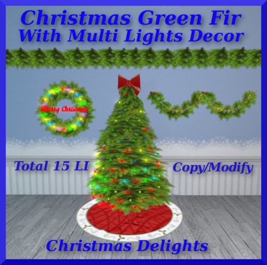 Christmas Decor Group Green