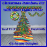 Christmas Decor Group Rainbow