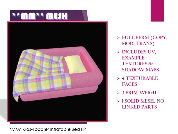 Kids-Toddler Inflatable Bed FP-Boxed