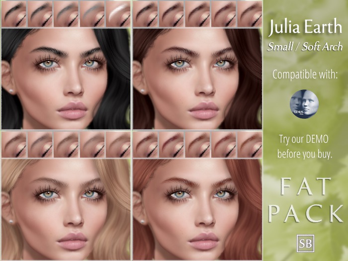 Eyebrows, Genus: JuliaEarth.Small.SoftArch:Fatpack