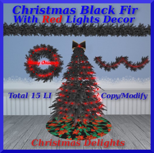 Christmas Decor Group Black