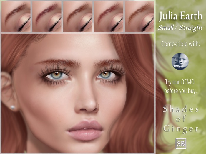 Eyebrows, Genus: JuliaEarth.Small.Straight.Ginger
