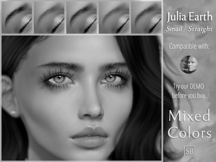 Eyebrows, Genus: JuliaEarth.Small.Straight DEMO
