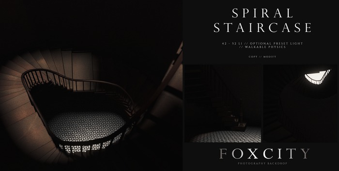 FOXCITY. Photo Booth - Spiral Staircase (HUD. Wear me)