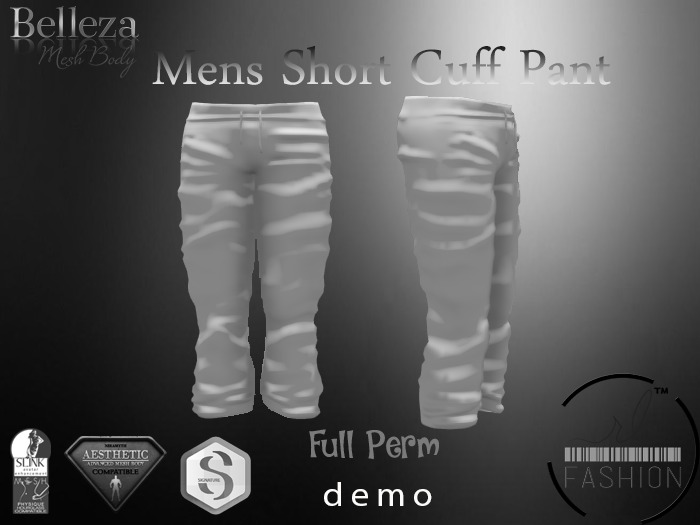 Mens Short Cuff Pant DEMO