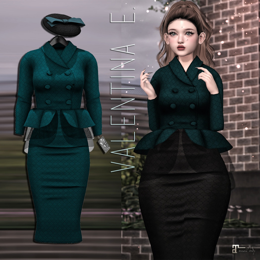 Valentina E. Faye Ensemble Teal (wear me)