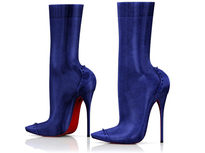 Garbaggio // Heather Boots - Blue