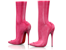 Garbaggio // Heather Boots - Fuchsia