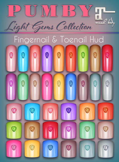 PUMBY* Light Gems Collection - Maitreya Finger & Toenail Hud