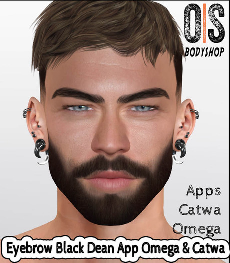 !OS! Eyebrow Black Dean App Omega & Catwa