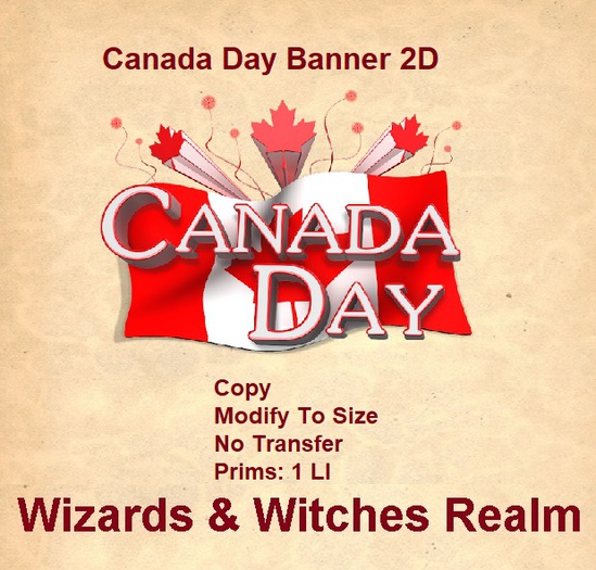 Canada Day Banner 2D