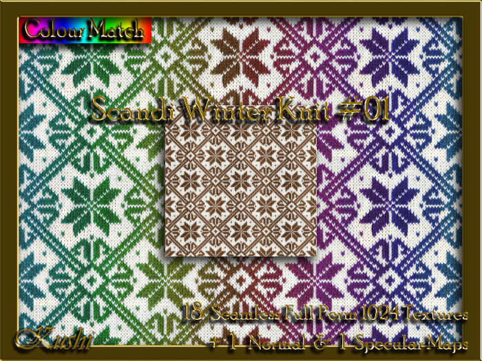 !Kushi! ScandiWinterKnit01 Textures -WearToUnpack