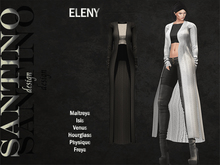 Santino Design-Long Cardigan-Black