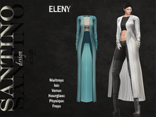 Santino Design-Long Cardigan-Blue