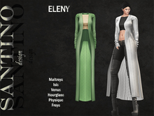 Santino Design-Long Cardigan-Green