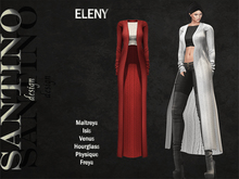 Santino Design-Long Cardigan-Red