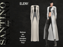 Santino Design-Long Cardigan-White