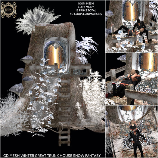 GD MESH WINTER GREAT TRUNK HOUSE SNOW FANTASY