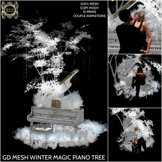 GD MESH WINTER MAGIC PIANO TREE