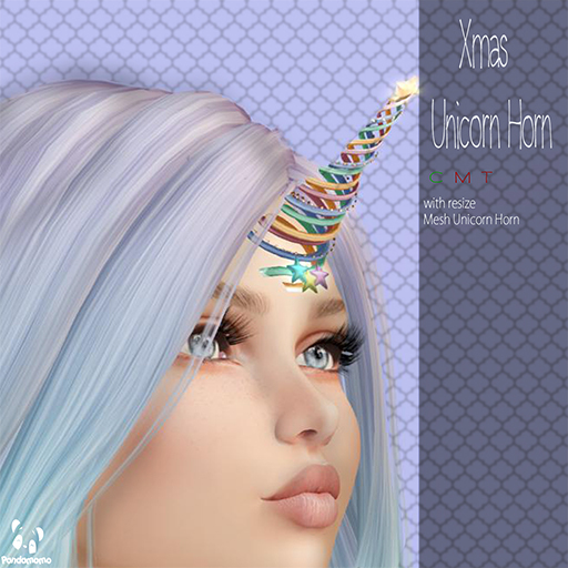 pandamomo Xmas Unicorn Horn