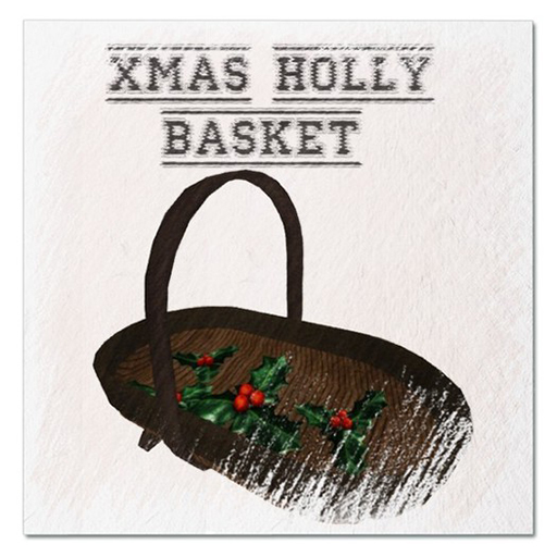 DFS Xmas Holly Basket