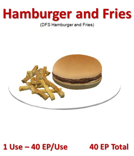 DFS Hamburger and Fries (Texture)