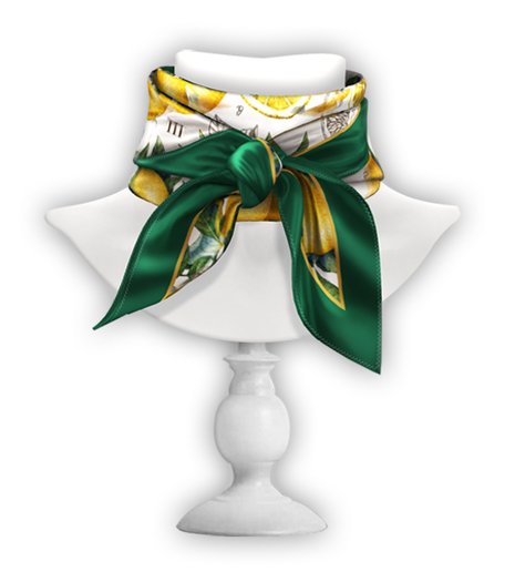 erratic / satin scarf / citrus