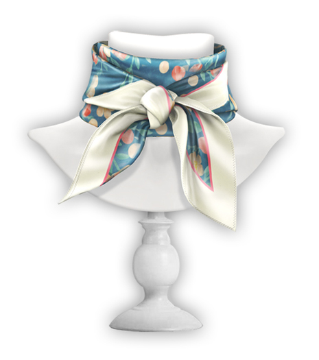 erratic / satin scarf / watercolor frost