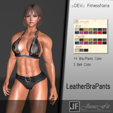 [JuneFit] LeatherTopPants for FitnessNana