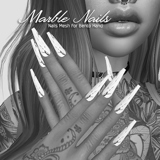 .E. Marble Coffin Nails Mesh l Bento Hands [DEMO]