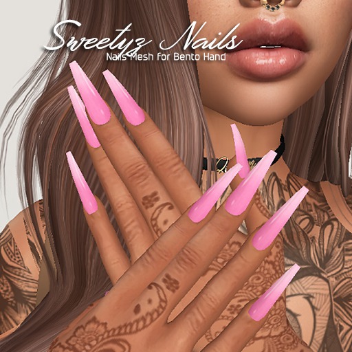 .E. Sweetyz Coffin Nails Mesh l Bento Hands
