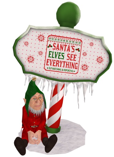 Sign Post - Santa's Elves See Everything