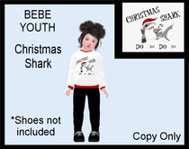 Steph-O-Bee's - Christmas Shark  (Bebe Youth)