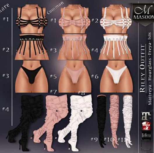 [[ Masoom ]] Riley Boot Lara White