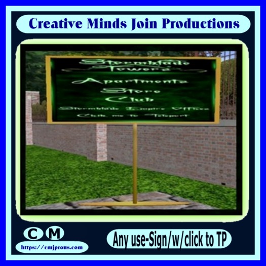 Golden-metal Sign-Stand-V-1, with-Click to Teleport-Boxed