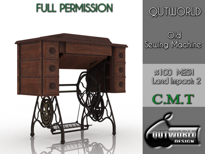 .::QUTWORLD Old Sewing Machine::.FP 