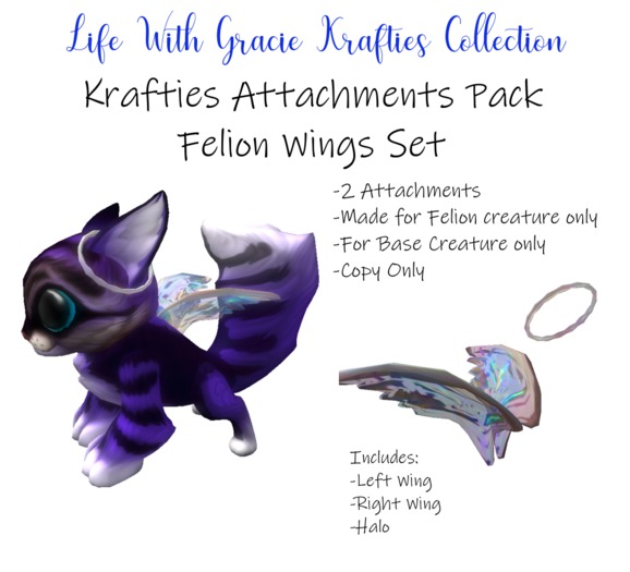 (Base) FELION:  ANGEL PACK ATTACHMENTS (Boxed)