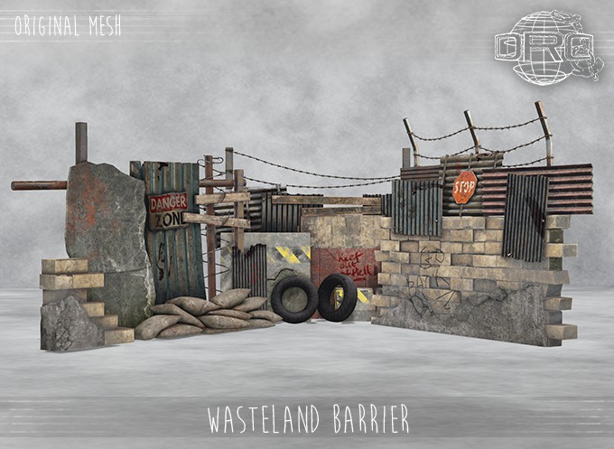 -DRD- Wasteland Barrier Wall Set (add)