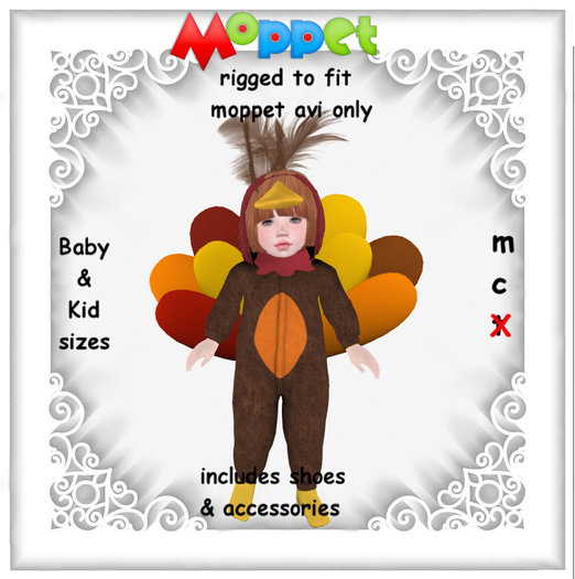 Moppet Turkey Costume Set