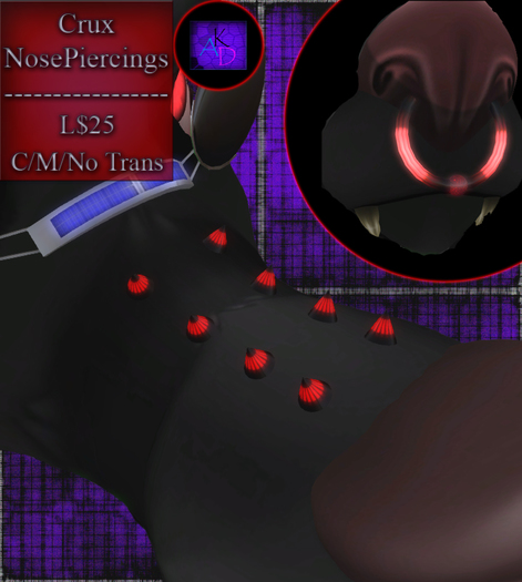 (KAD) - Crux Nose Piercing Set