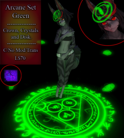 (KAD) - Green Arcane Set 