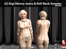 [S] Gigi Skinny Jeans & Roll Neck Sweater Arrows