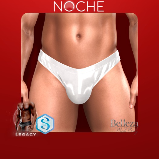 NOCHE. Latex Tom Thong White