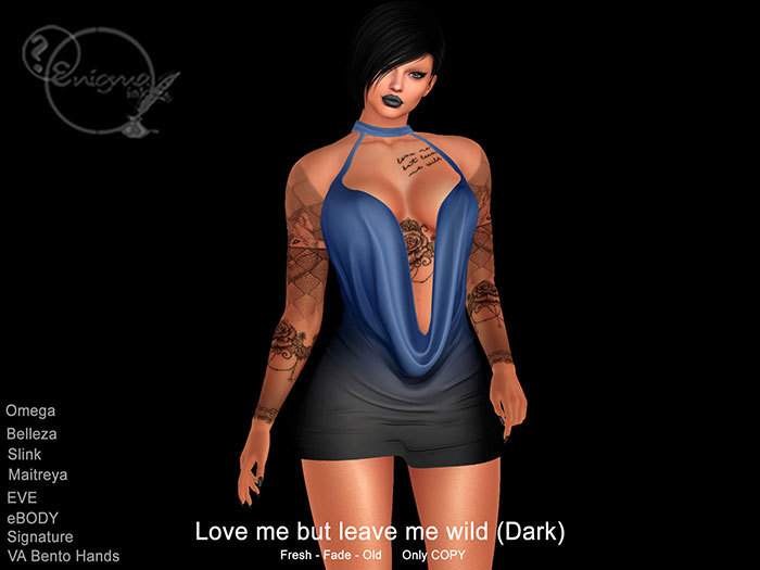 [enigma Ink] Love me but leave me wild (black)