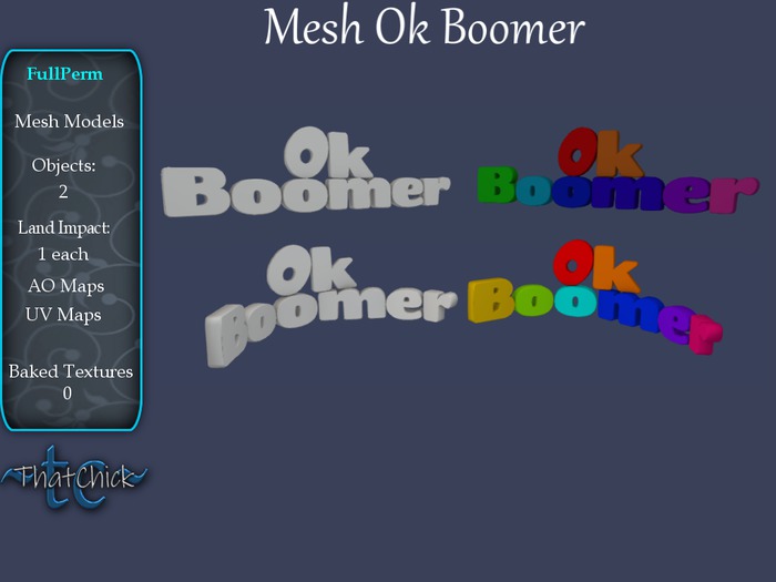 ~tc~ Mesh Ok Boomer FullPerm Kit