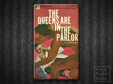 QUEENS IN THE PARLOUR | Gay Pulp Poster | Rusty Retro Metal Sign