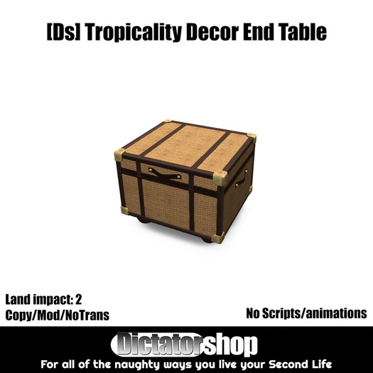 [Ds] Tropicality Decor End Table