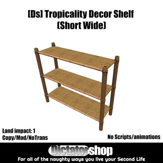 [Ds] Tropicality Decor Shelf (Short Wide)
